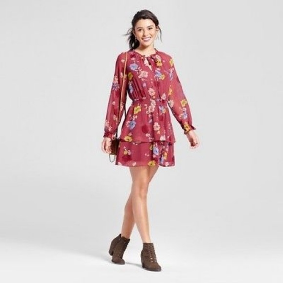 xhilaration floral dress